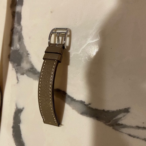 Hermes Double Tour Watch Strap ONLY  - Taupe - Picture 8 of 10